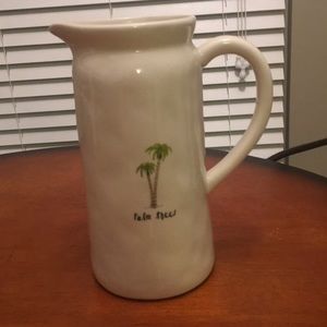 Rae Dunn Palm Tree Pitcher